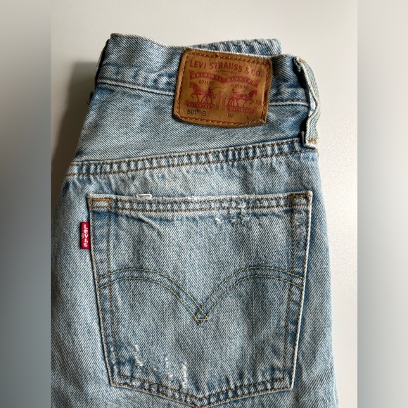 Levi’s 501 straight leg size denim Jeans size 25 - Picture 2 of 6